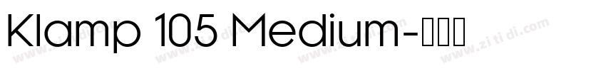 Klamp 105 Medium字体转换